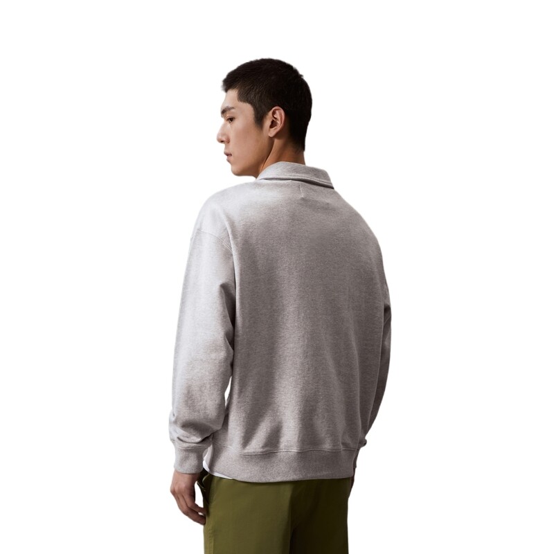 Толстовка мужская P01 - светло-серый вереск Calvin Klein, цвет P01 - Lt Gray Heather — фото 4