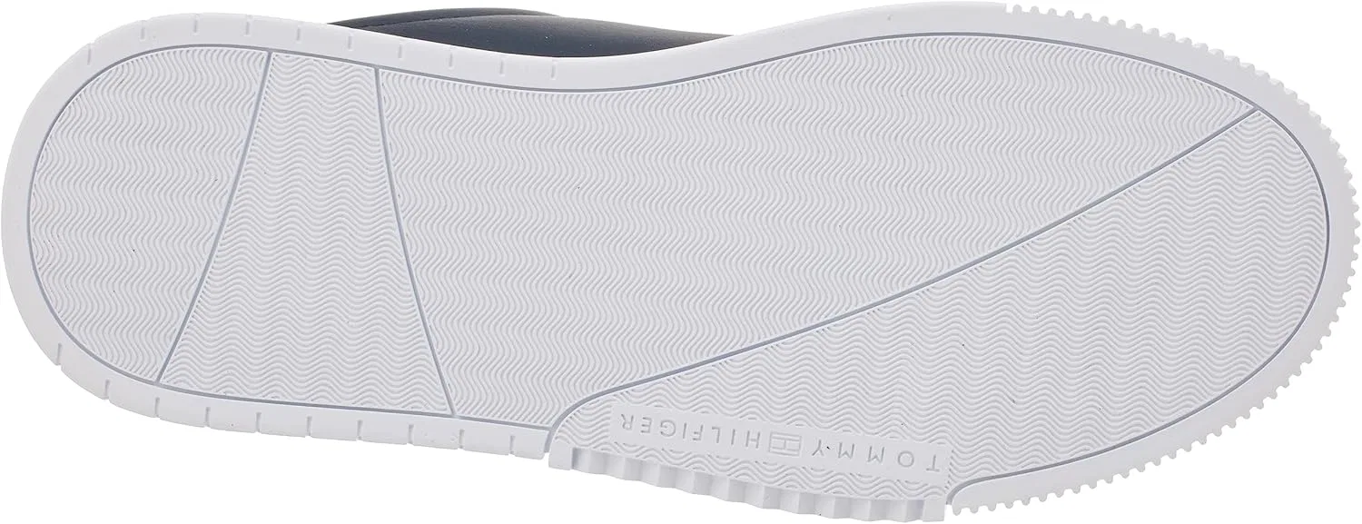 Мужские кожаные кроссовки Tommy Hilfiger Supercup Fm0fm04706 с чашеобразной подошвой, Blue Desert Sky — фото 2