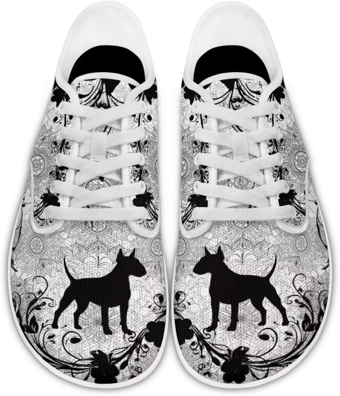 

Кроссовки для ходьбы с широким носком, обувь для ходьбы Pointodoor, Bull Terrier Boho Mandala