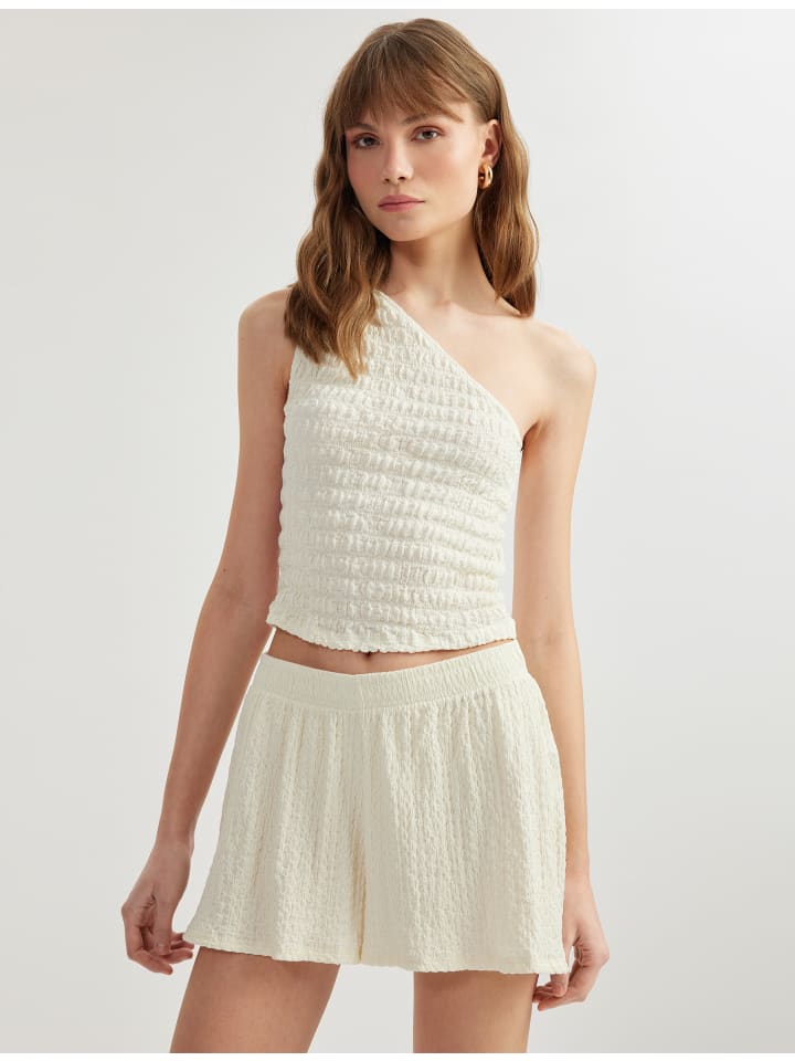 

Тканевые шорты KOTON, экрю