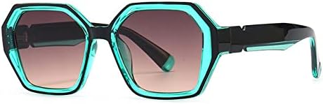 

Ретро-многоугольные разноцветные солнцезащитные очки для женщин, солнцезащитные очки с защитой от УФ-излучения UV400 для мужчин, градиентные солнцезащитные очки MTZJH, Green Gray