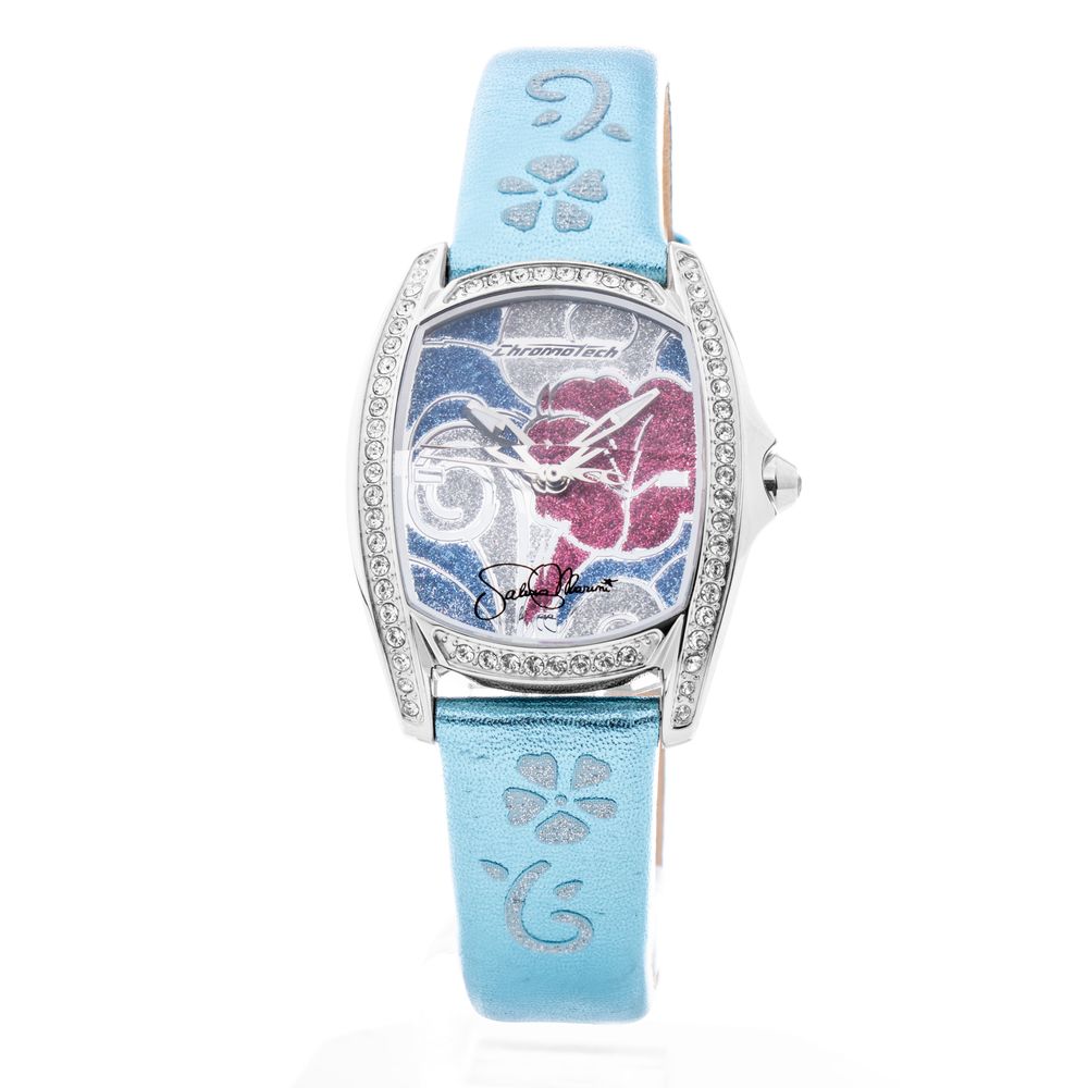 

Часы из синей кожи Chronotech, синий