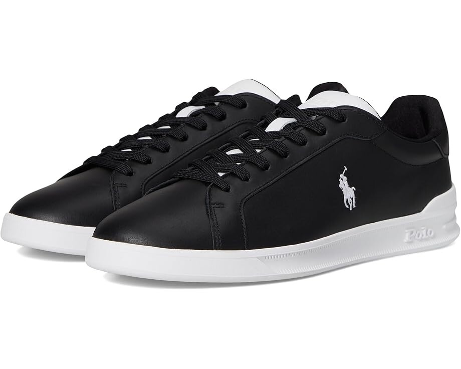 

Кроссовки Polo Ralph Lauren Heritage Court II Leather Sneakers, черный/белый