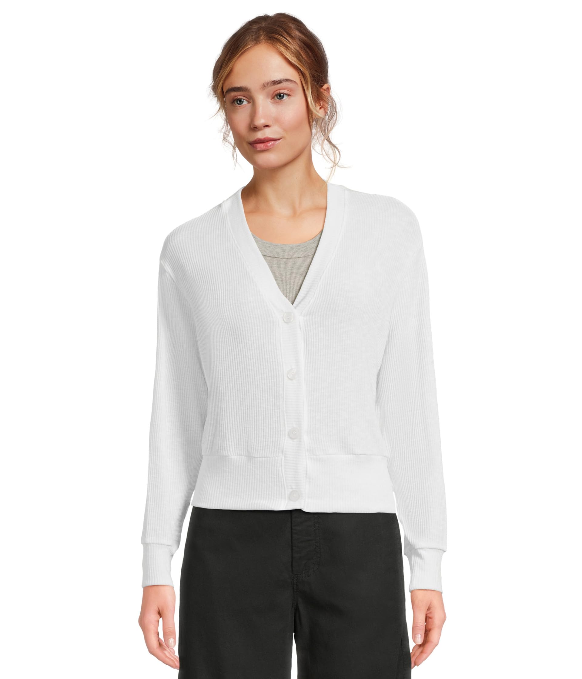 

Свитер Michael Stars Ilsa V-Neck Cardigan, белый