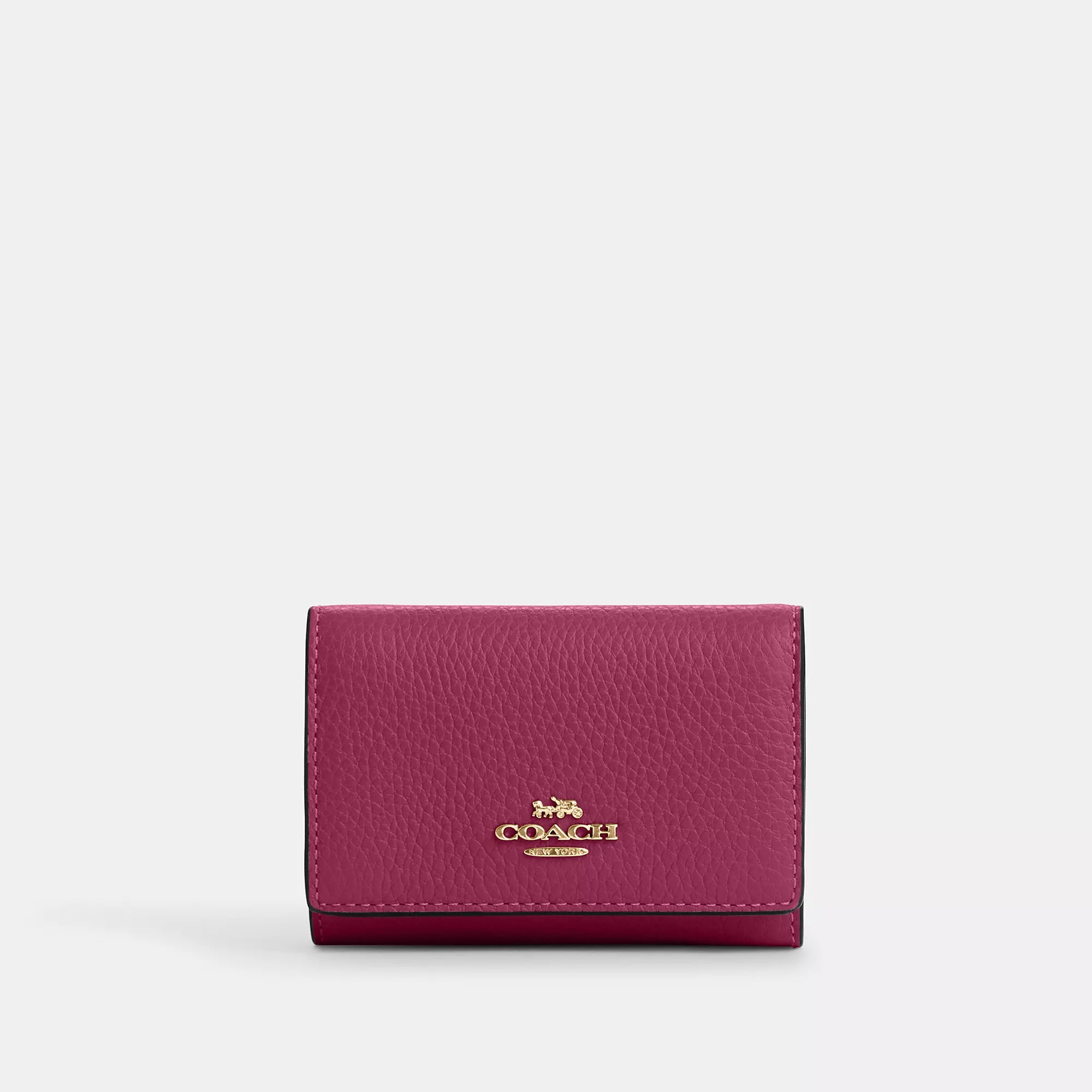 

Микро-кошелек Coach Outlet, золотой/розовый