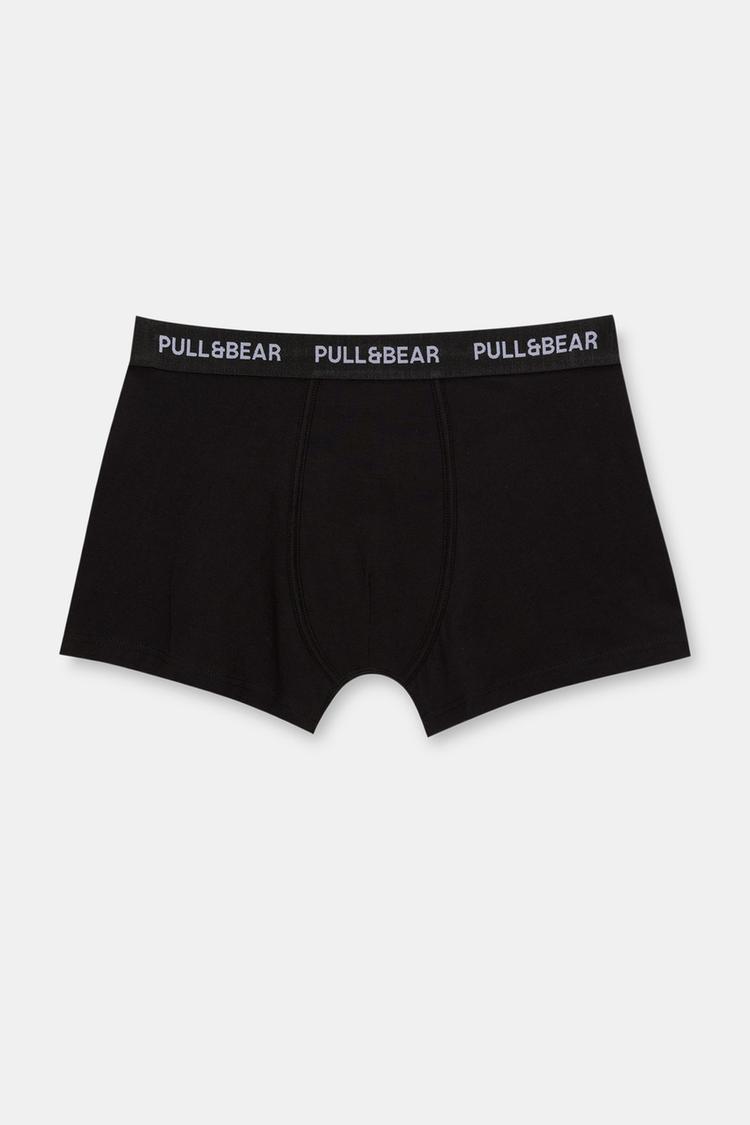 

Упаковка из 3 пар черных трусов-боксеров Pull And Bear, мультиколор