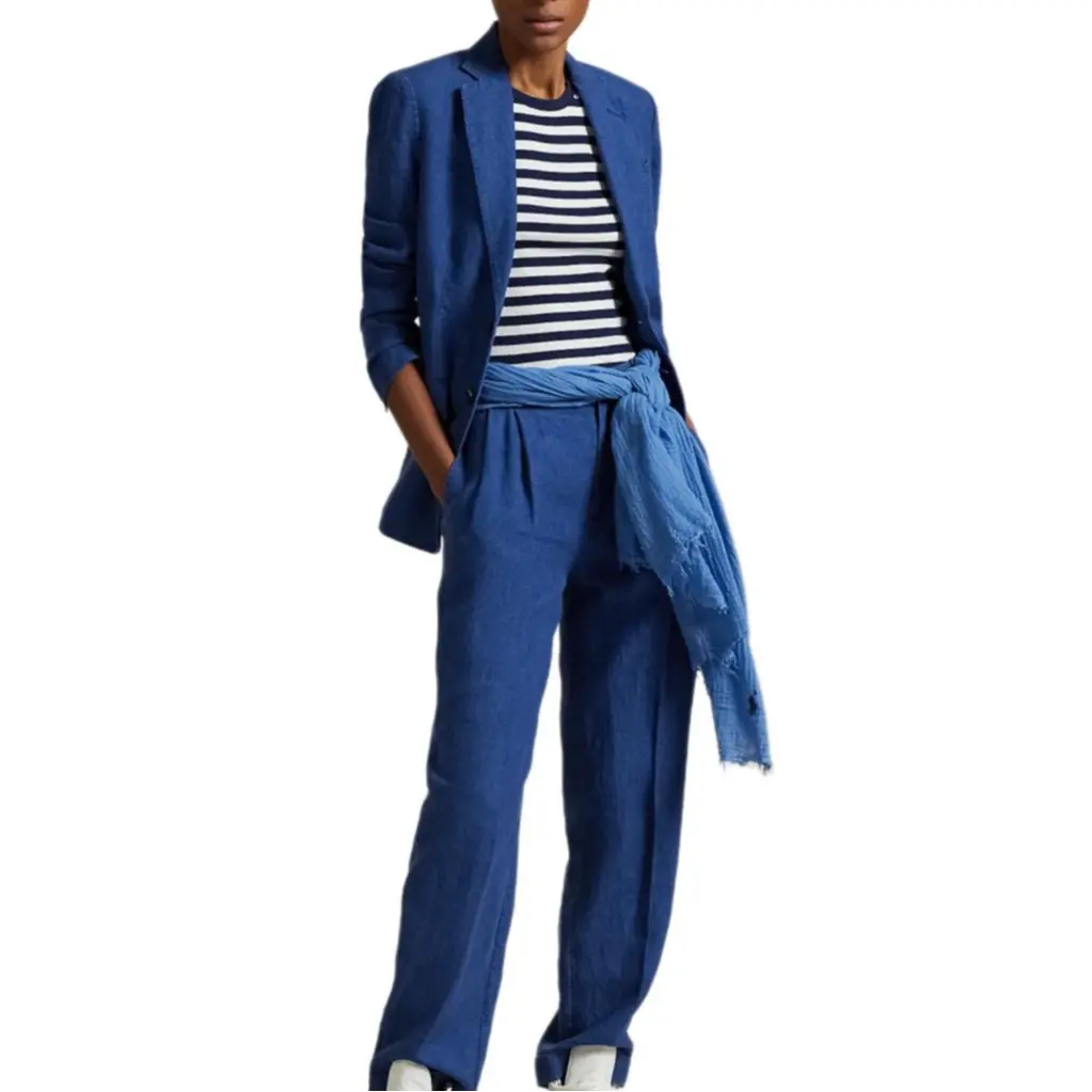 Polo Ralph Lauren Женский деловой пиджак королевского синего цвета, Royal Blue — фото 3