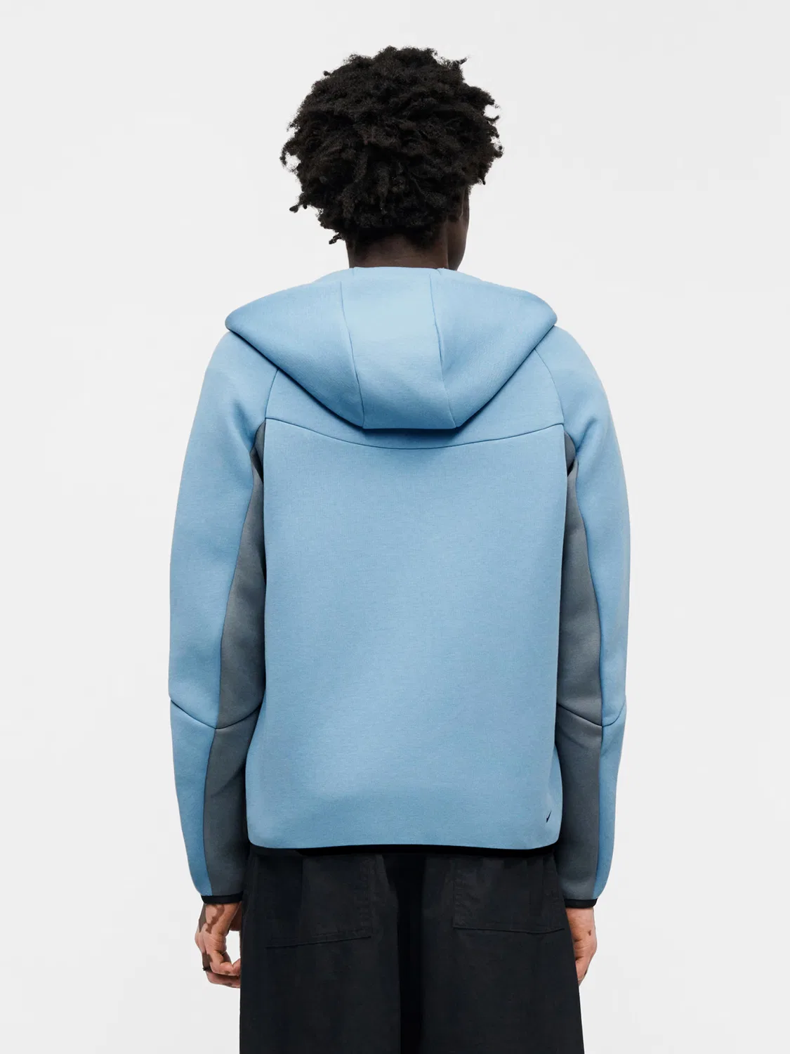 Толстовка на молнии из технологического флиса Nike Sportswear, Smoke Blue/Light Blue — фото 3
