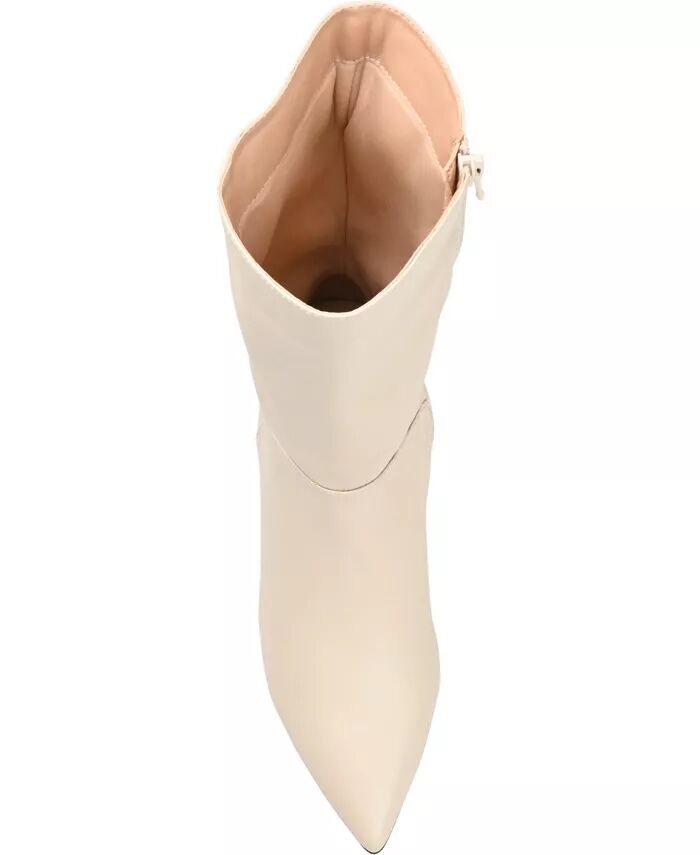 Женские ботинки Wilo Block Heel Journee Collection, слоновая кость/кремовый — фото 4