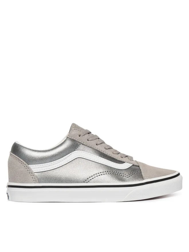 Vans Кроссовки Old Skool VN000D2VSLV1 из серебристой ткани