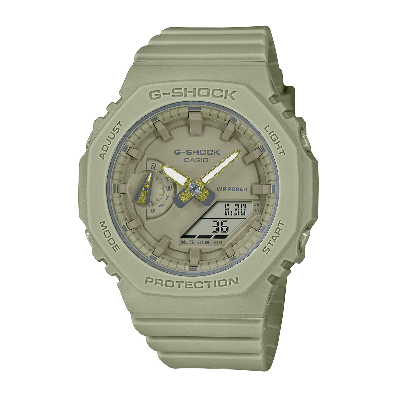 

Женские часы CASIO серии GMA, Светло-зеленый