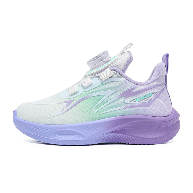 

Утепленные противоскользящие износостойкие ботинки для детей с эффектом увеличения роста WARRIOR, фиолетовый зеленый