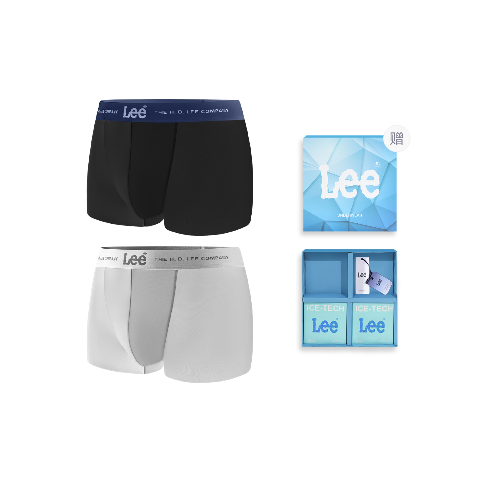 

Lee SS25 INDIGO летнее нижнее белье подарочный набор мужское 2 шт