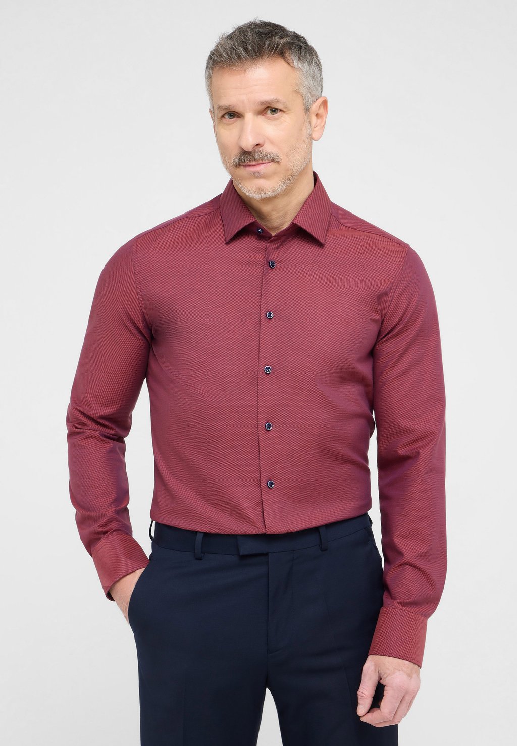

Рубашка SLIM FIT Eterna, бордовый