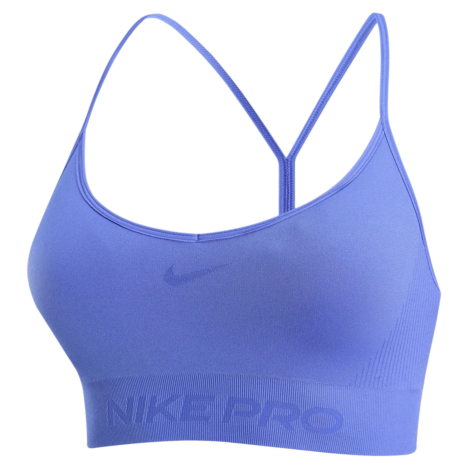 Женский спортивный бра с легкой поддержкой и мягкими чашками Pro Seamless Nike, 570 Sapphire Blue