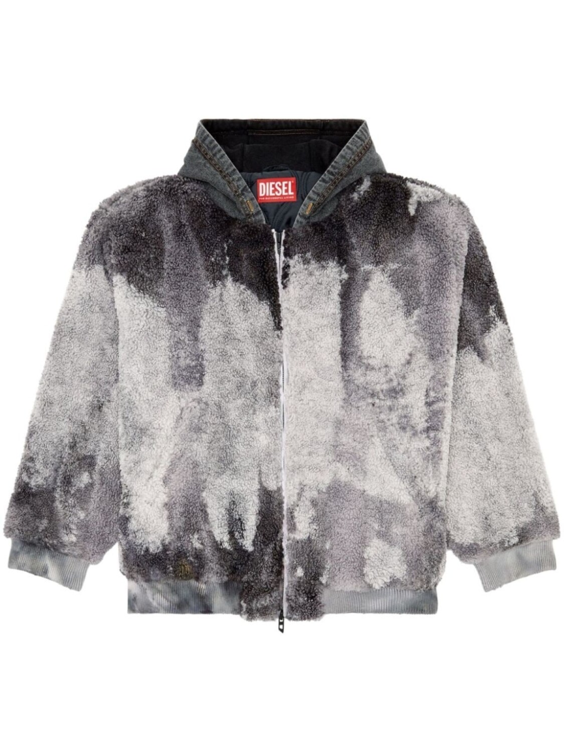 

Diesel флисовая куртка-бомбер S-Depla, серый