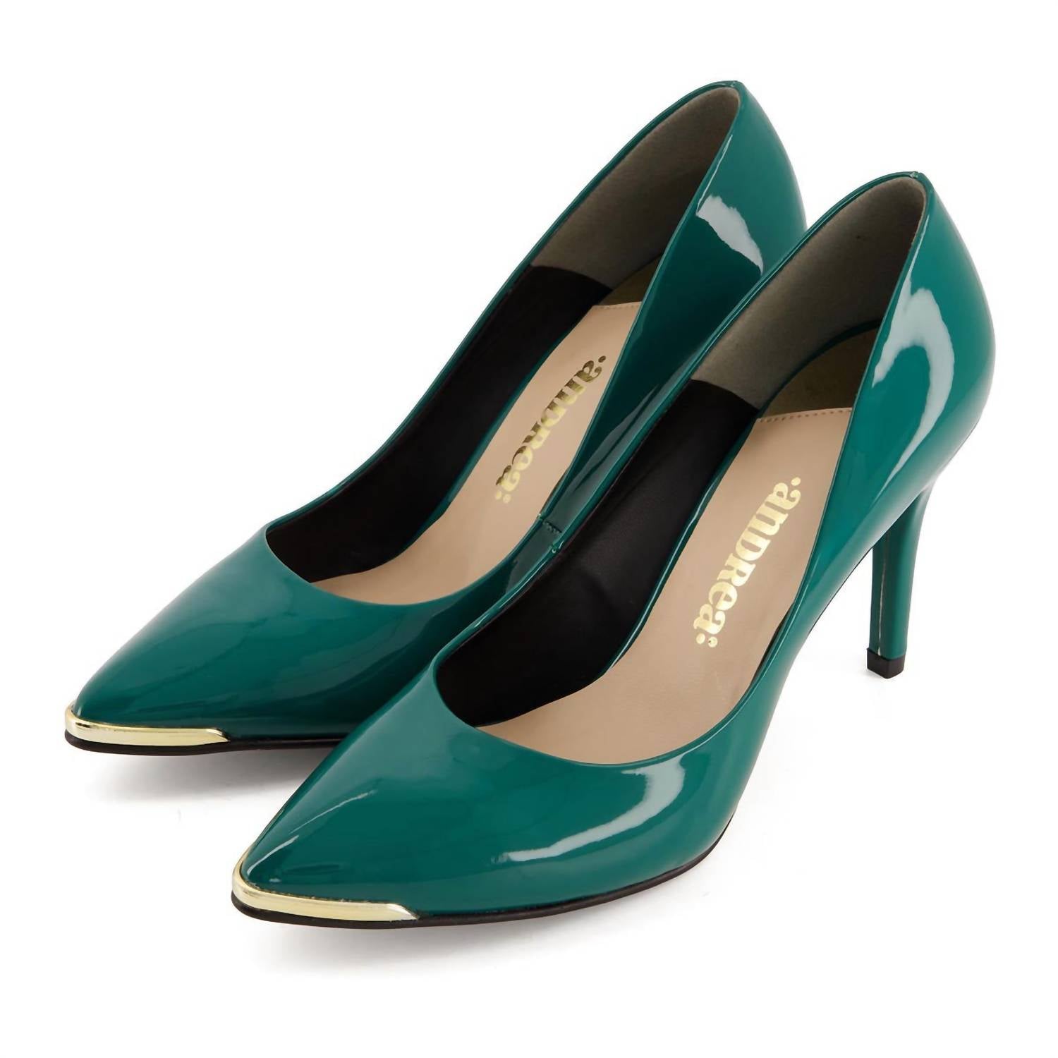 Женские туфли-лодочки Fashion Stilettos In Green Andrea — фото 3