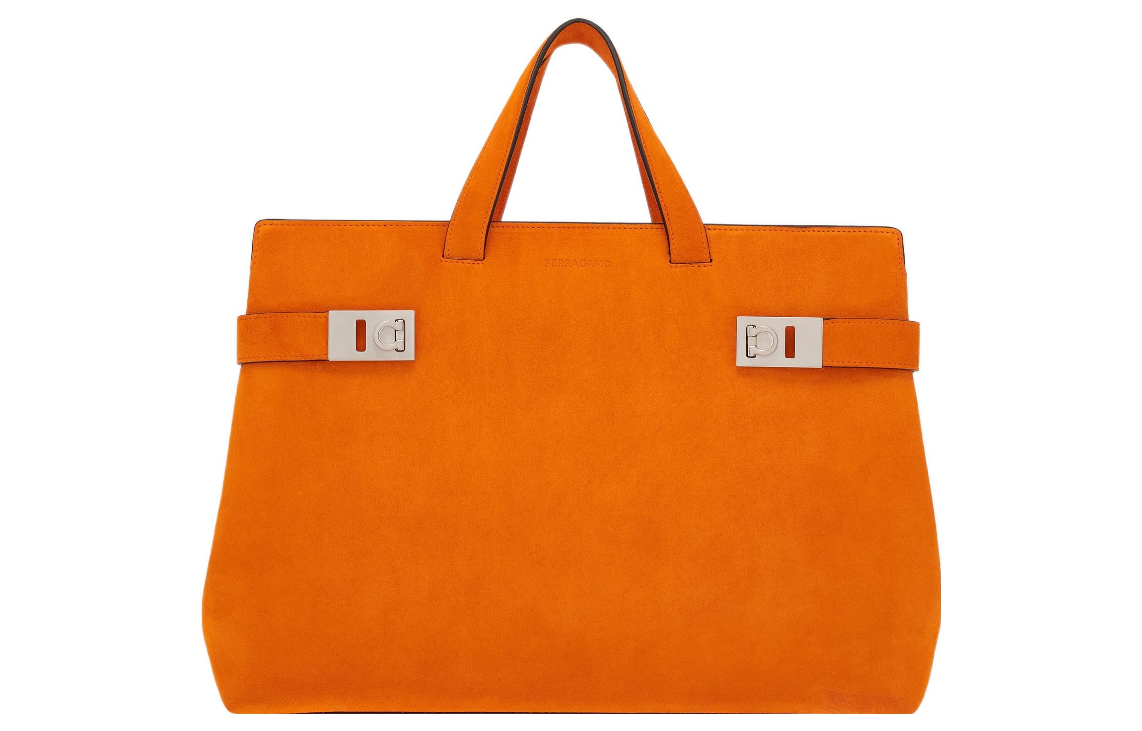 

Сумка-шоппер из коровьей кожи, шоппинг-сумка, мужская сумка Orange Ferragamo