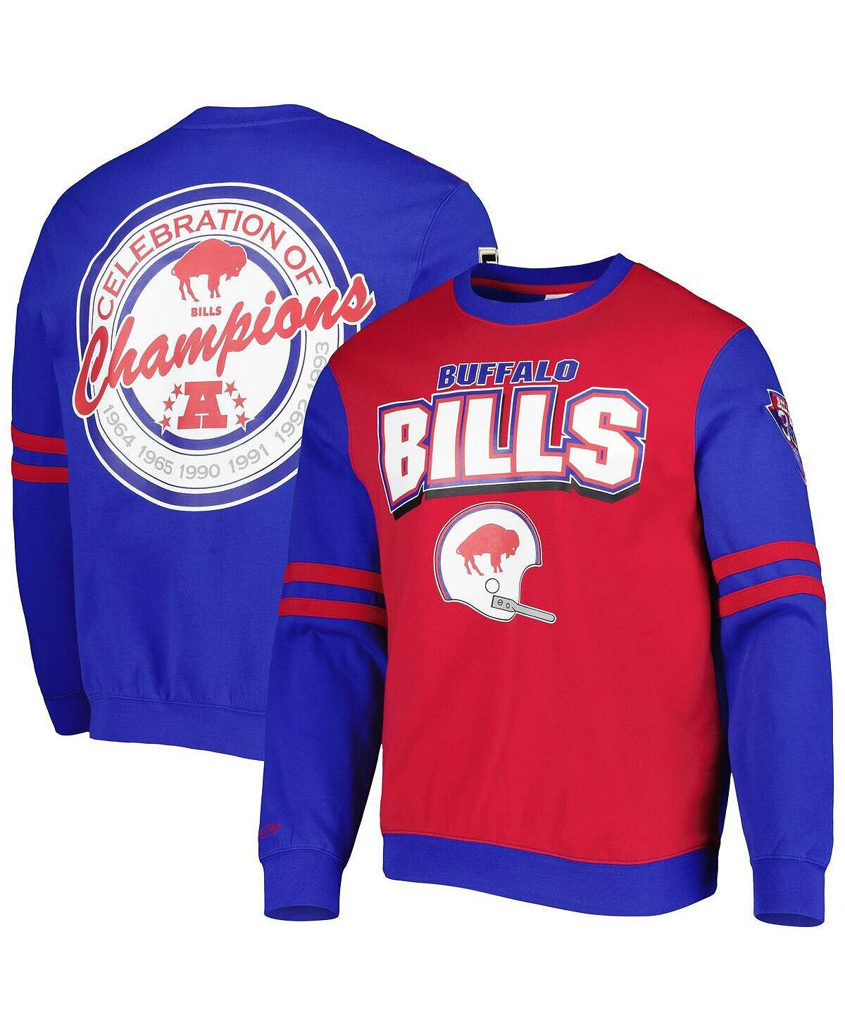 

Мужской красный пуловер Buffalo Bills All Over 2.0 свитшот Mitchell & Ness