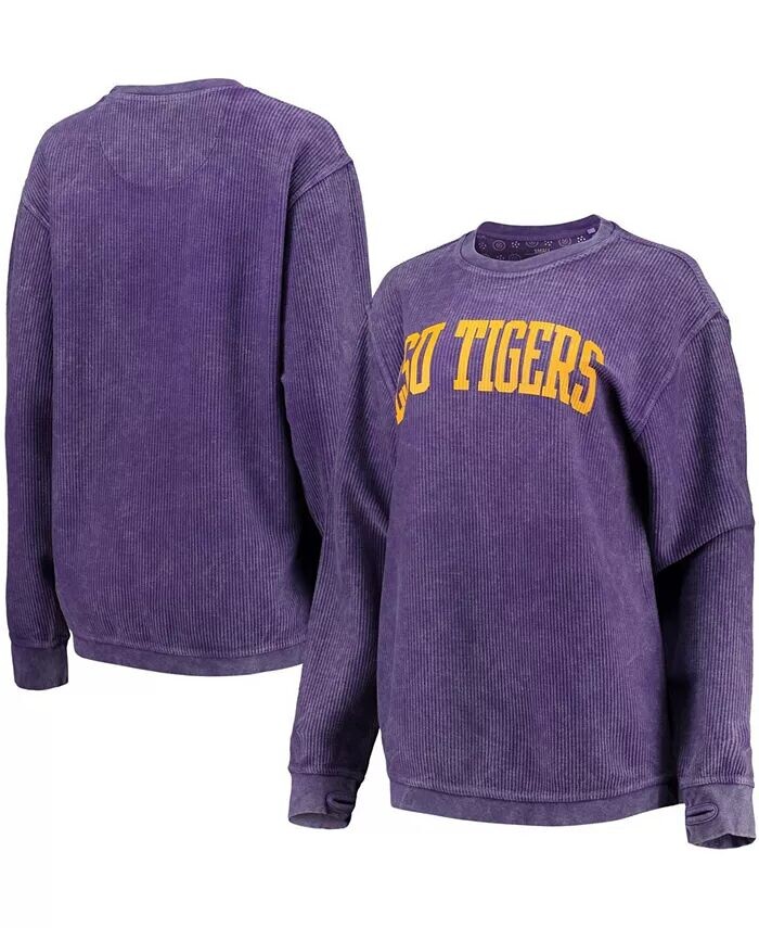 

Женский фиолетовый свитшот LSU Tigers с удобным шнурком в винтажном стиле, базовый пуловер с аркой Pressbox