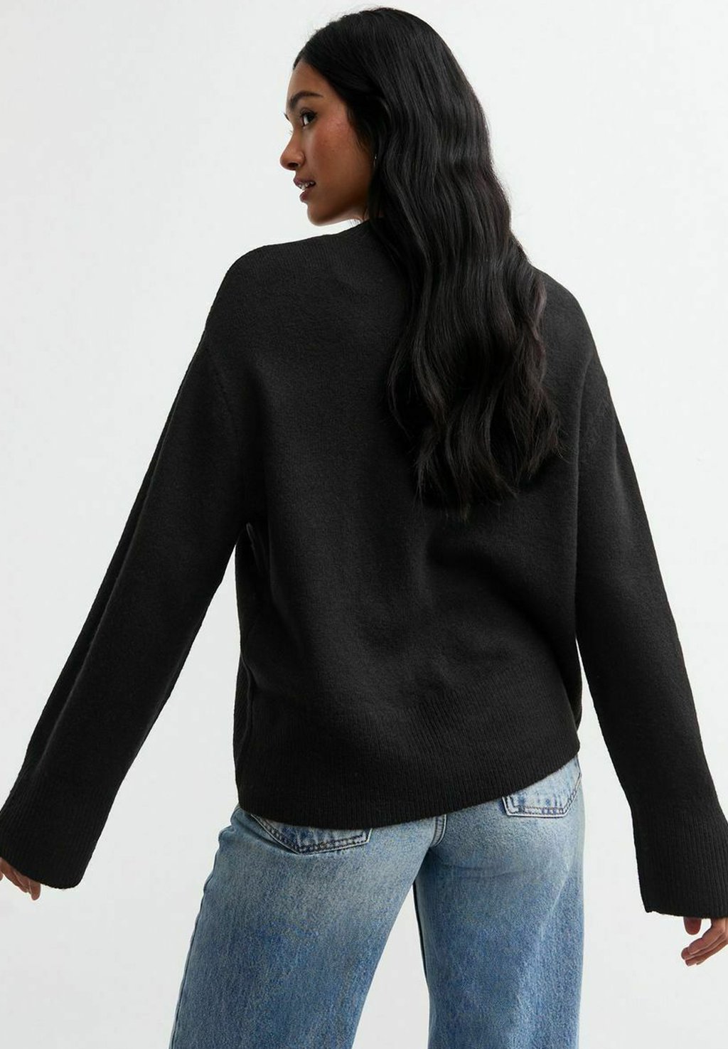 

Джемпер WIDE V NECK New Look, черный