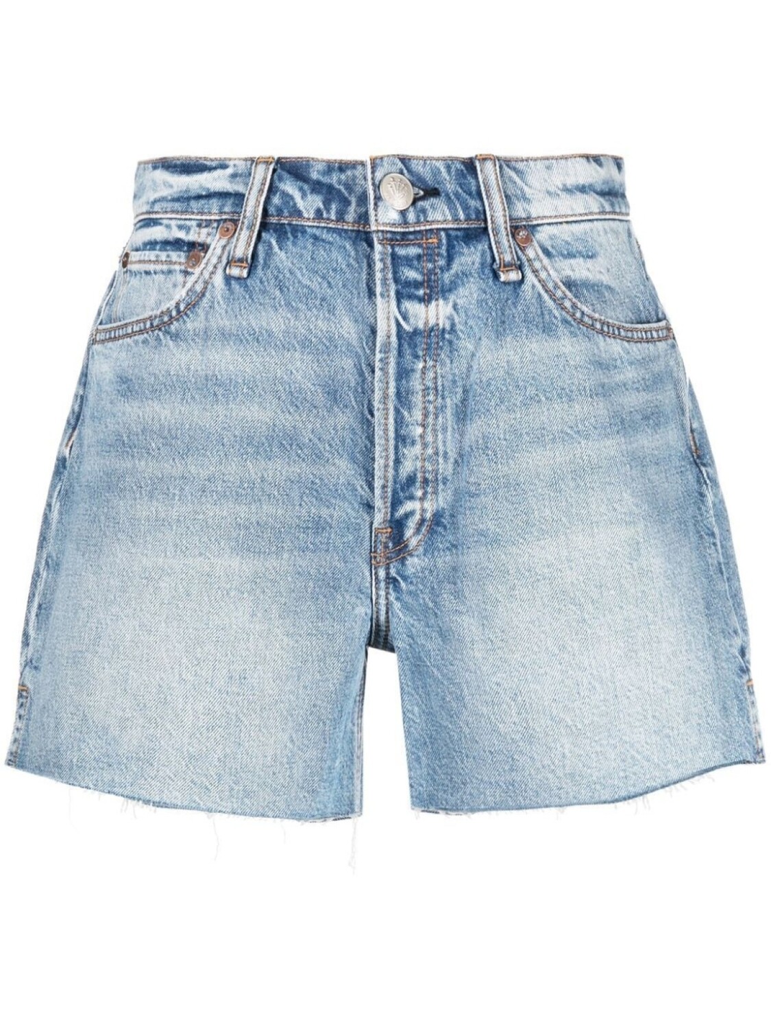 

rag & bone джинсовые шорты с завышенной талией, синий