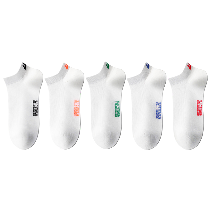 

Носки Warrior No-Show мужские 5 пар, [5 пар] черный, оранжевый, яшмовый, ярко-синий, ярко-красный