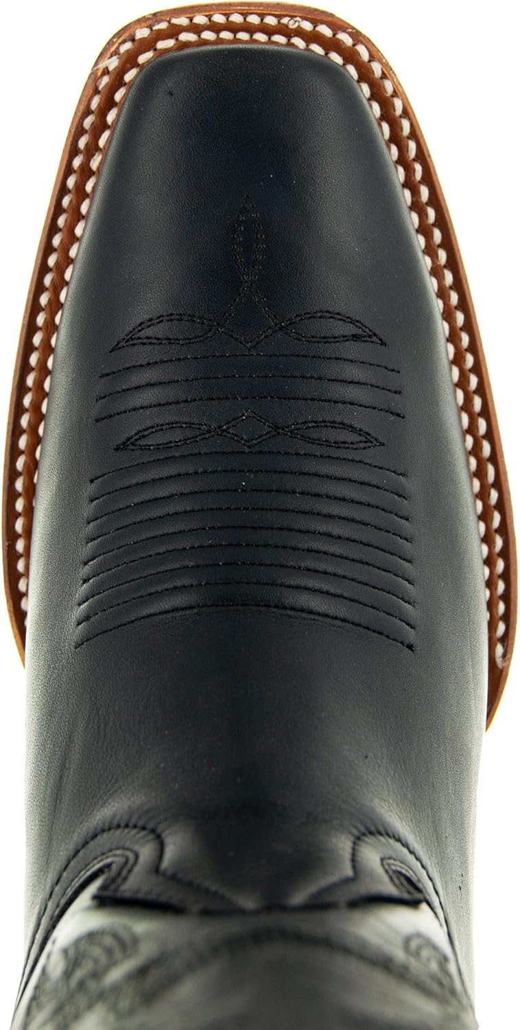 Мужские ковбойские сапоги Soto с квадратным носком H4002 Soto Boots, черный — фото 4