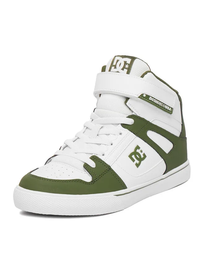 DC Shoes Кроссовки EO-PURE HI TOP EV BOYS DC01795301 белые — фото 2
