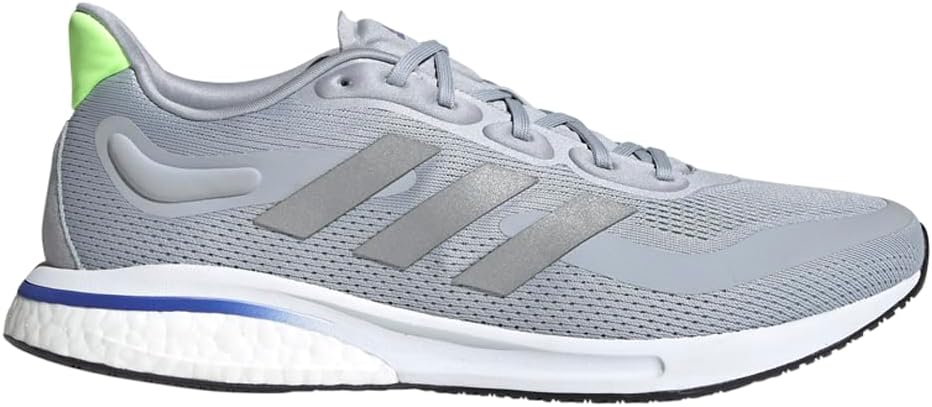 Мужские кроссовки Adidas Supernova +, серебристый/зеленый — фото 2