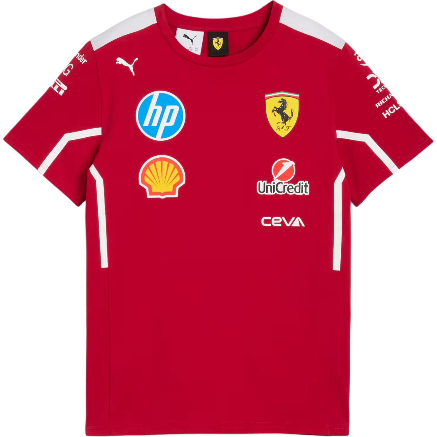 

Детская футболка Scuderia Ferrari HP 2025 Team Puma, deep cherry, Красный, Детская футболка Scuderia Ferrari HP 2025 Team Puma, deep cherry