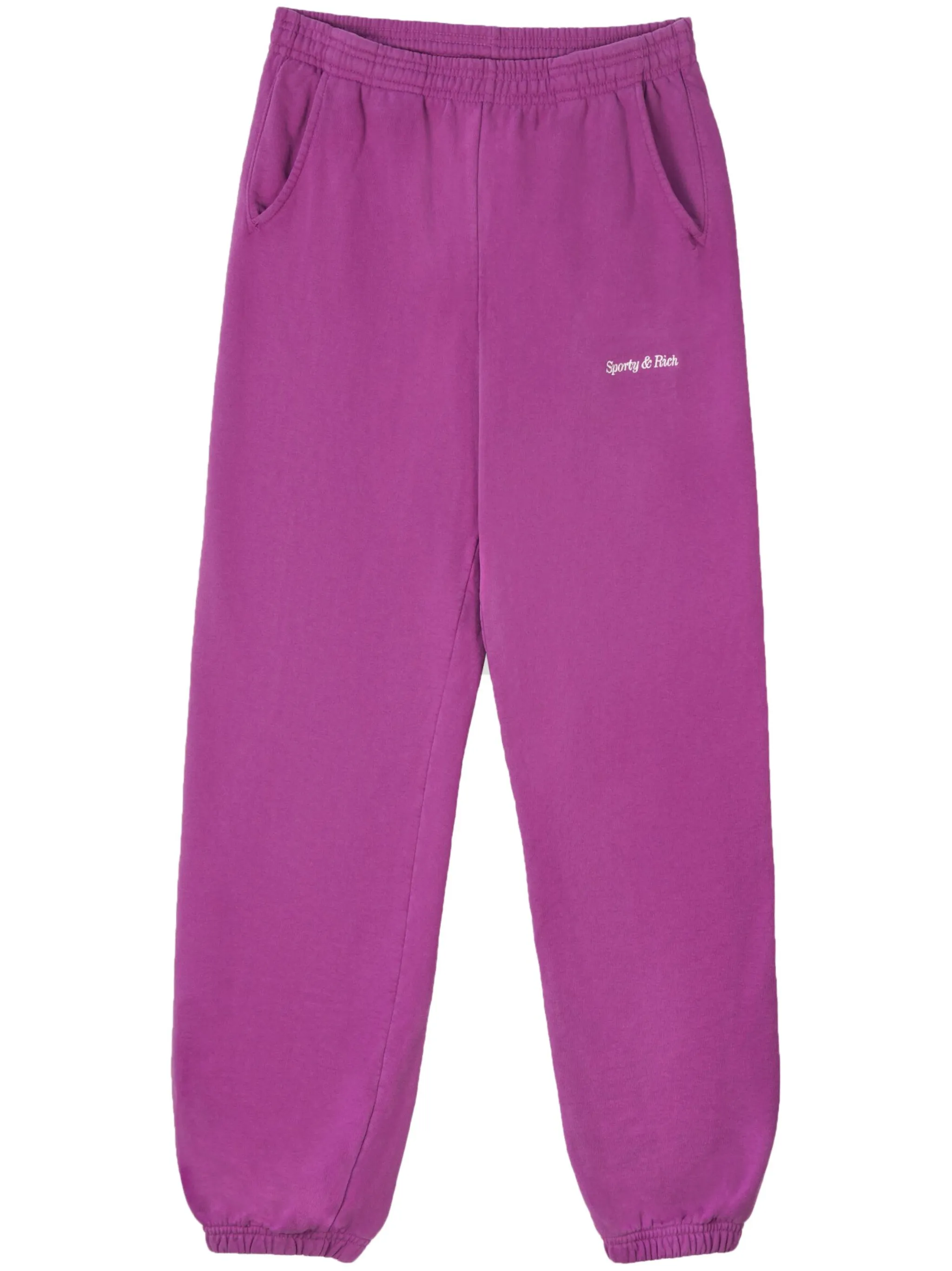 

Спортивные брюки с вышитым логотипом Sporty & Rich, малиновый