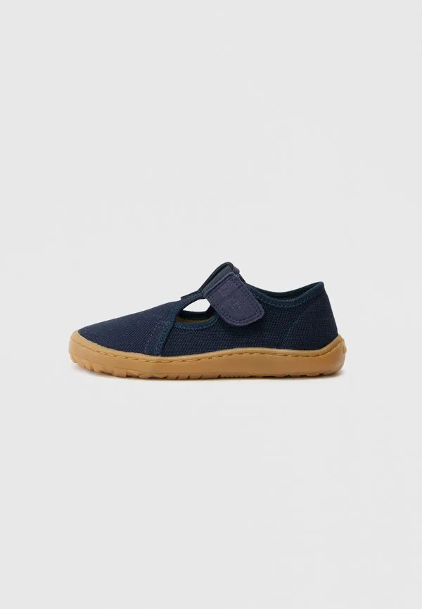 Кроссовки унисекс barefoot из парусины с т-образным ремешком Froddo, Dark Blue