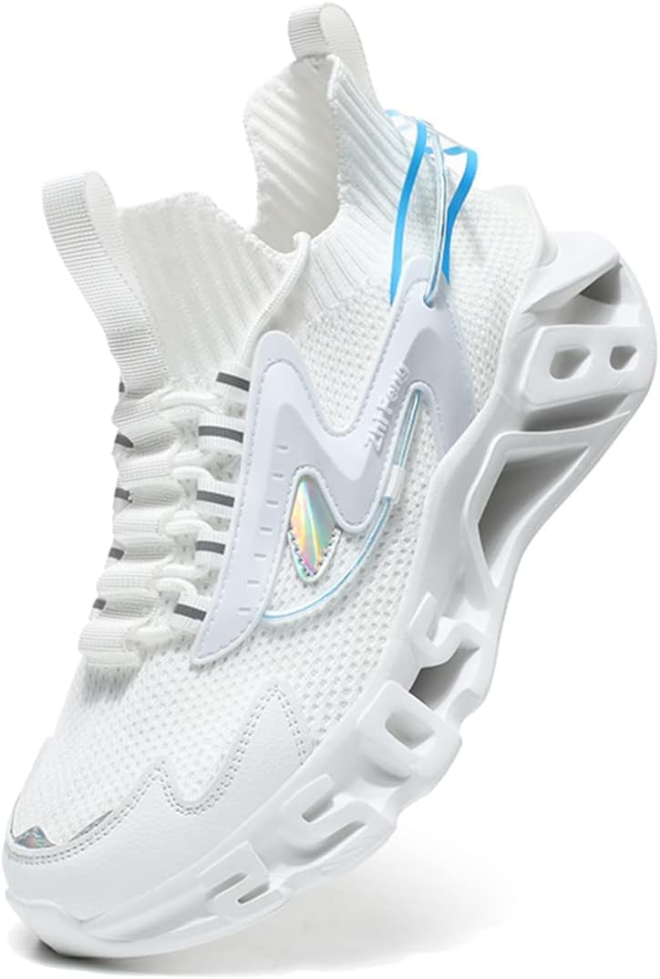 

Мужские кроссовки для бега Легкая спортивная обувь для зала Теннисная прогулочная повседневная обувь Azttoztto, белый