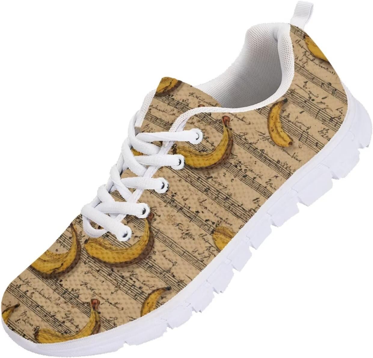 

Мужские кроссовки Funnydude Cool Print для бега и тренировок, спортивные сникерсы, легкие, дышащие, с сеткой, Banana