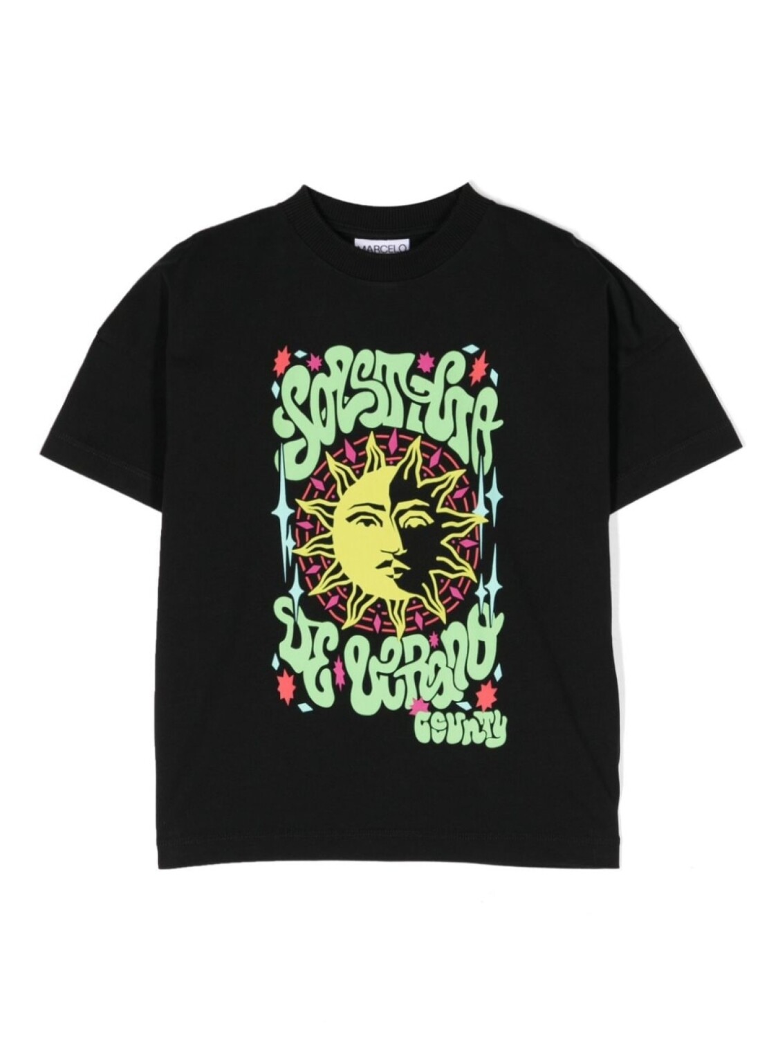 

Футболка с графичным принтом Marcelo Burlon County Of Milan Kids, черный