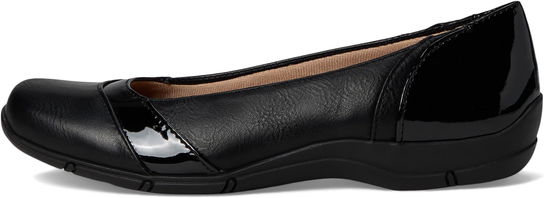Балетки LifeStride Daydream Skimmers, цвет Black Faux Leather — фото 4