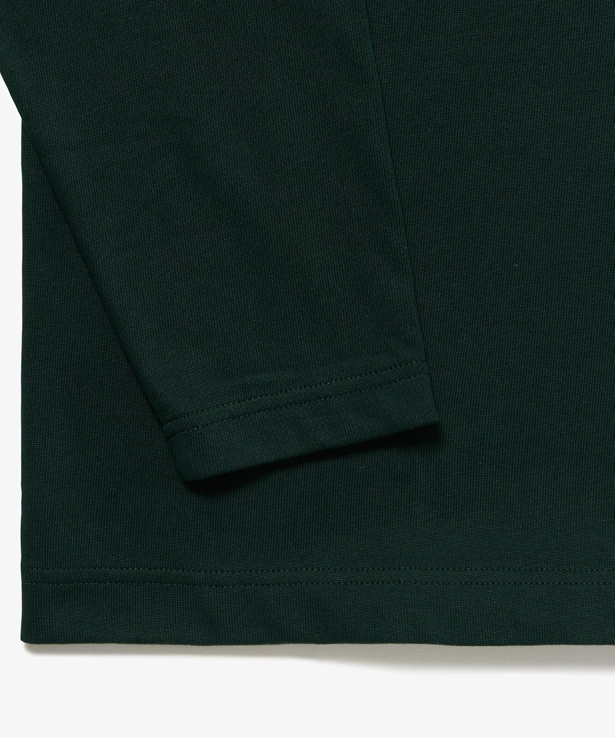 Мужская футболка Lacoste (официальная) с логотипом Paris, плотная ткань, темно-зеленый — фото 4