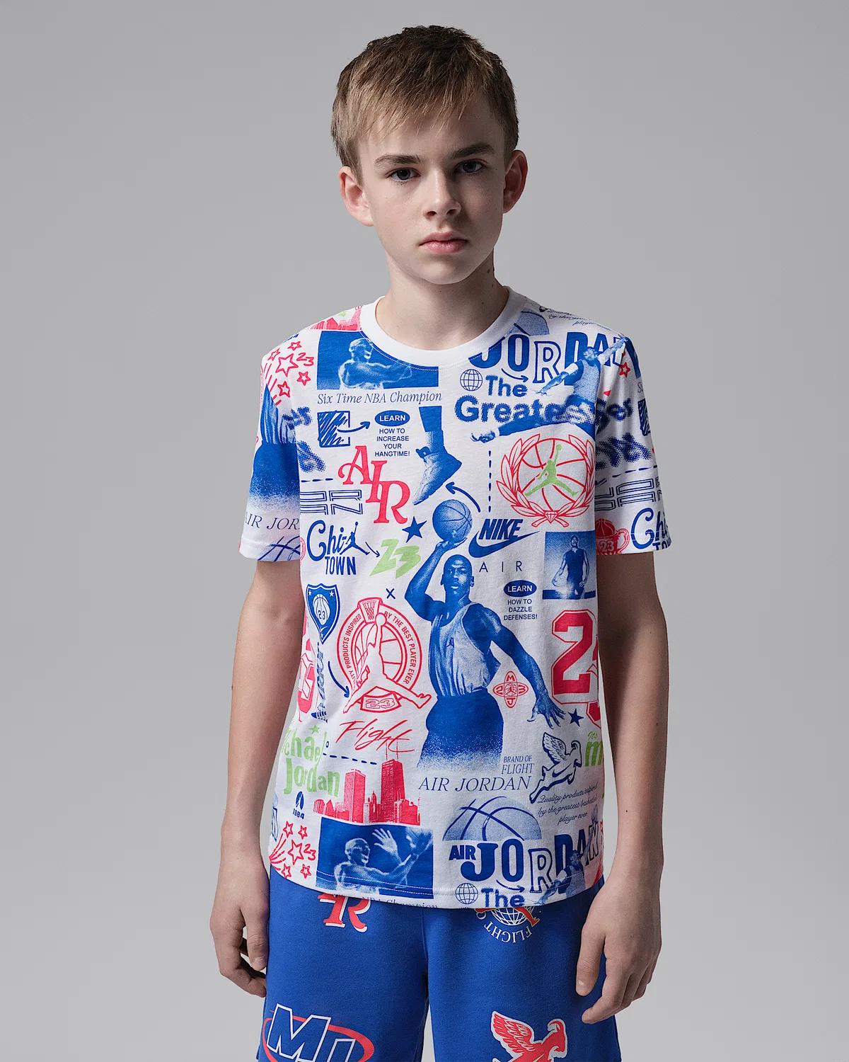 Детская футболка Billboard Printed T-Shirt Jordan, White