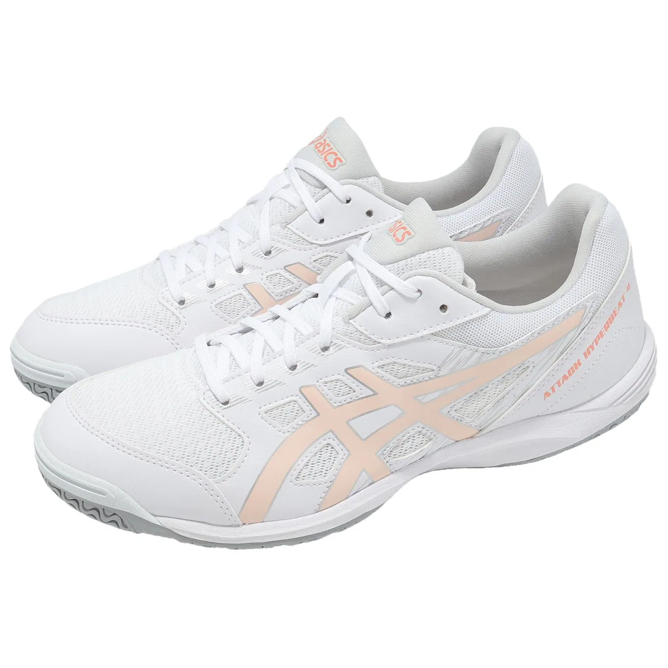 Кроссовки для настольного тенниса ASICS Attack Hyperbeat 4 белые — фото 4