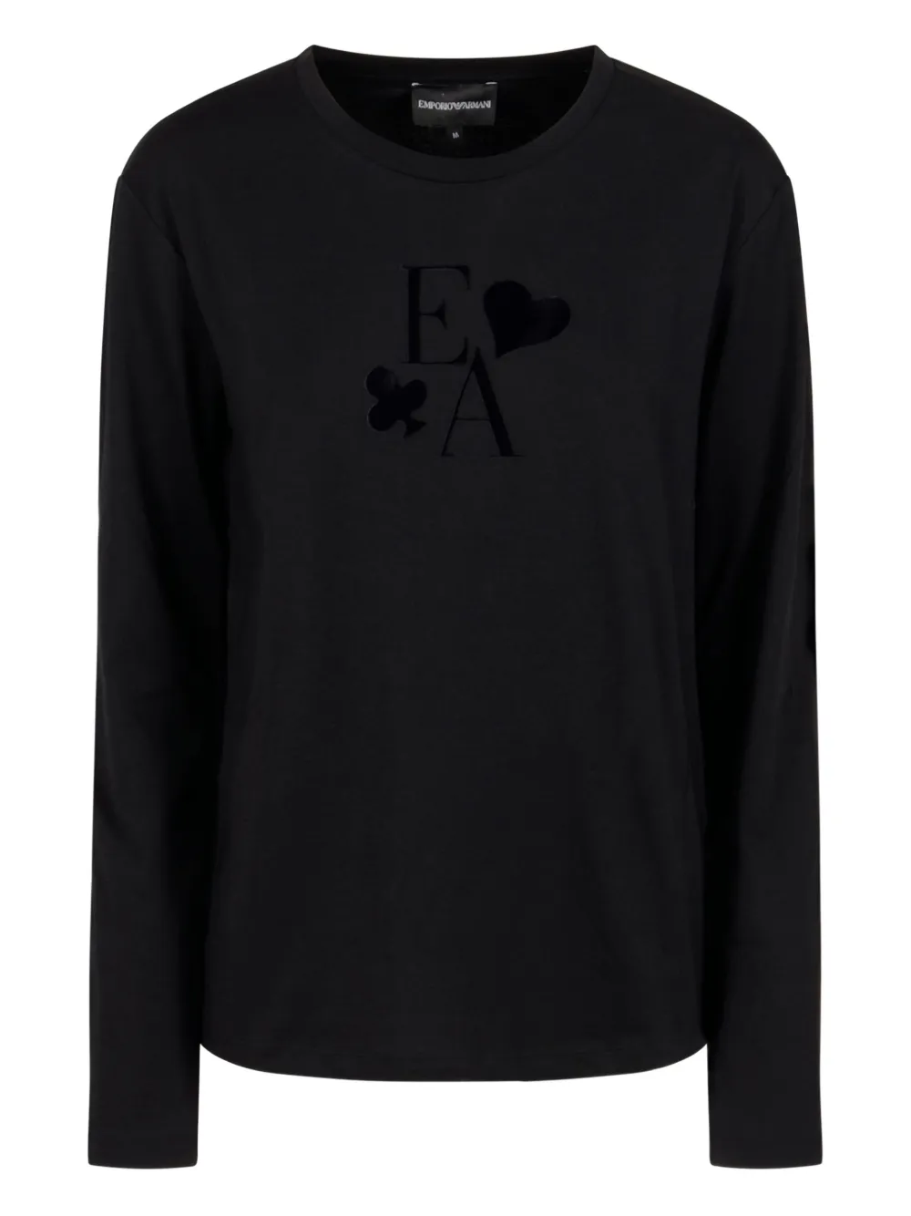 

Футболка с логотипом EMPORIO ARMANI, черный