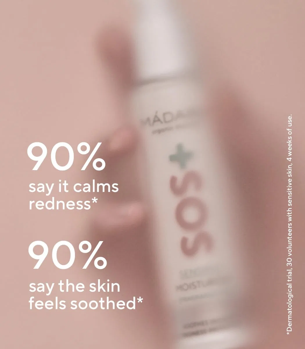 Крем для лица Mádara — Легкий увлажняющий «SOS+ Sensitive» от Organic Skincare, 50 мл — фото 3