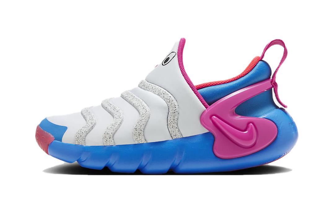 

Динамо GO нескользящие низкие повседневные детские туфли White Blue Pink для детей 3-7 лет Nike, белый/синий/розовый