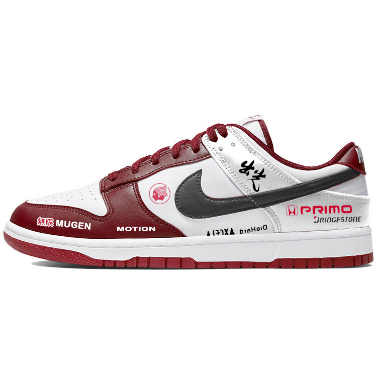 

Кроссовки Nike Dunk Skateboarding Shoes Men Low-top Red/white, красный