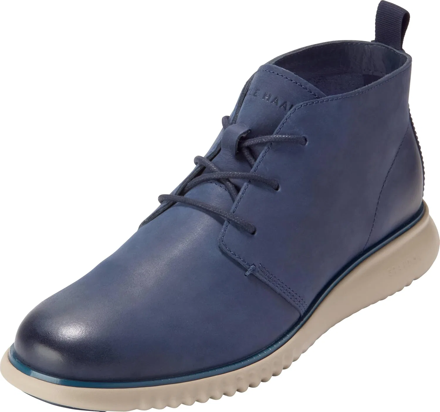 Мужские ботинки чукка Cole Haan 2.zerogrand, Midnight Moon Nubuck Dark Blue Oat Beige