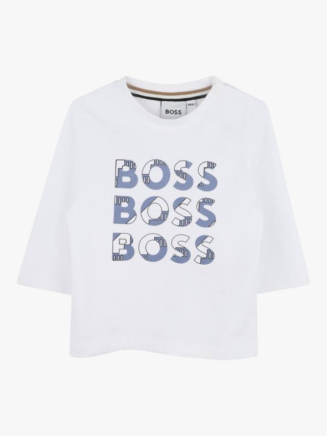 

Облегающий топ boss baby из хлопка HUGO BOSS, белый
