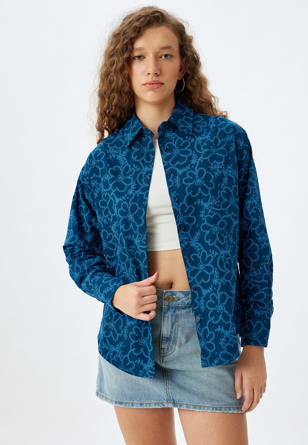 

Рубашка FLORAL Koton, синий