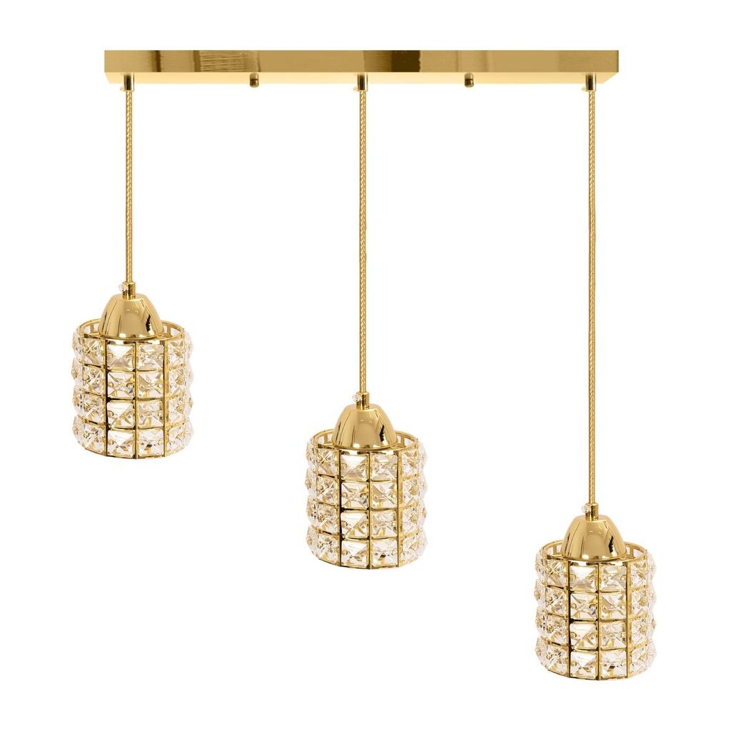 

Подвесной светильник Toollight App725-3Cp Crystal Gold, 3 источника света E27 9,5X50X90Cm Toolight, золото