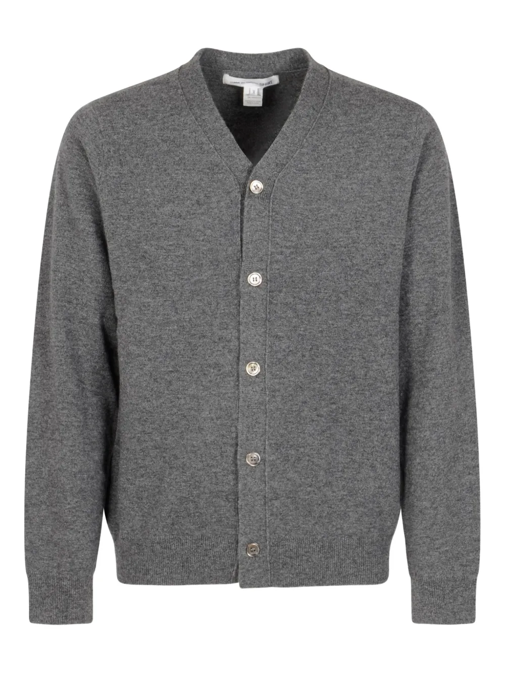 

Шерстяной кардиган на пуговицах COMME DES GARCONS, серый