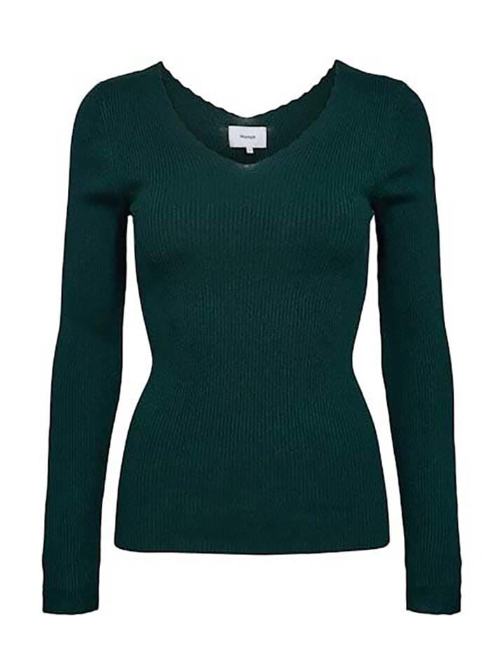 

Пуловер NÜMPH Pullover, темно-зеленый